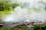 Spring Of Naturally Hot Water Stock Photo