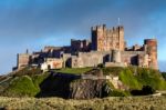 Vew Of Bamburgh Castle Stock Photo