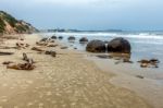 Moeraki Boulders Stock Photo