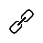 Chain Links Symbol Icon  Illustration On White Backg Stock Photo