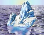 Iceberg In A Ocean Stock Photo