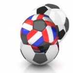 Netherlands Soccer Ball Isolated White Background Stock Photo