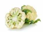 Cauliflower Isolated On The White Background Stock Photo