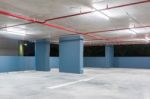 Empty Space In A Parking Stock Photo