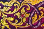 Colorful Thai Mural Painting In Wat Wat Pa Lelai Stock Photo