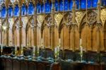 Interior View Of Winchester Cathedral Stock Photo