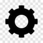 Gear Icon -  Iconic Design Stock Photo