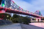 Story Bridge In Brisbane Stock Photo