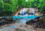 Erawan Waterfall Stock Photo