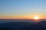 Sunrise At Phu Ruea National Park Stock Photo