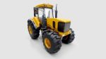 Farm Tractor In Studio Stock Photo