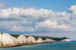 Storm Brewing Over The Seven Sisters Stock Photo