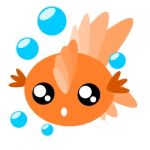 Cartoon Goldfish Illustration Stock Photo