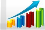 Growing Business Graph Stock Photo