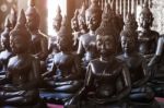 Black Buddha Statues Stock Photo