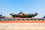 Gyeongbokgung Palace In Seoul, Korea Stock Photo