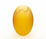 Cracked Egg Stock Photo