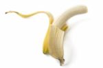 Peeled Banana Stock Photo