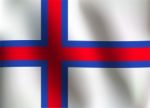 Flag Of Faroe Islands -  Illustration Stock Photo