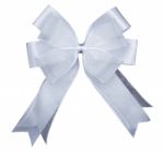 White Bow Stock Photo