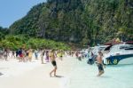 Maya Beach Stock Photo