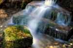 Tiny Waterfall In Sussex Stock Photo