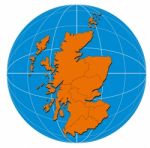 Globe Scotland Map Stock Photo