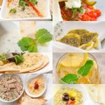 Middle East Food Collage Stock Photo