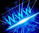 Www Word Means World Wide Web And Internet Stock Photo