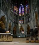 Interior View Of Cathedral Of Saint-etienne Metz Lorraine Mosell Stock Photo