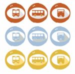 Bus Icon Stock Photo