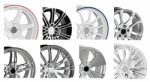 Steel Alloy Car Rims Stock Photo