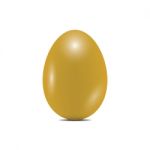 Egg Gold Realistic Design  Illustration Stock Photo