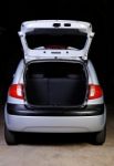 Open Trunk Of Hatchback Stock Photo