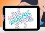 Analysis Word Shows Data Analytics And Analyse Stock Photo