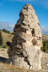 Mammoth Hot Springs Stock Photo