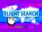 Flight Search Indicates Research Researcher And Information Stock Photo