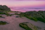 Burleigh Heads Beach During The Day Stock Photo