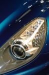 Ferrari California's Front Light Stock Photo