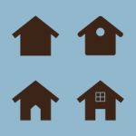 House Icon Set Stock Photo