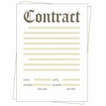 Contract Stock Photo