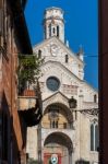 View Of Verona Cathedral Stock Photo