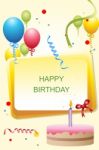 Happy Birthday Greeting Card Stock Photo