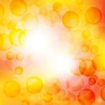 Summer Background With Sun And Lens Flare Stock Photo