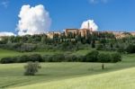 View Of Pienza Stock Photo