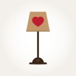  Love Heart Lamp Stock Photo