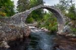 Packhorse Bridge At Carrbridge Stock Photo