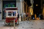 Istanbul, Turkey - May 24 : People Out And About At Night In Istanbul Turkey On May 24, 2018. Unidentified People Stock Photo