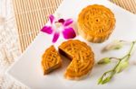 Moon Cake Stock Photo