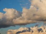 Clouds Of A Storm Over The City Float  Stock Photo